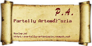 Partelly Artemíszia névjegykártya
